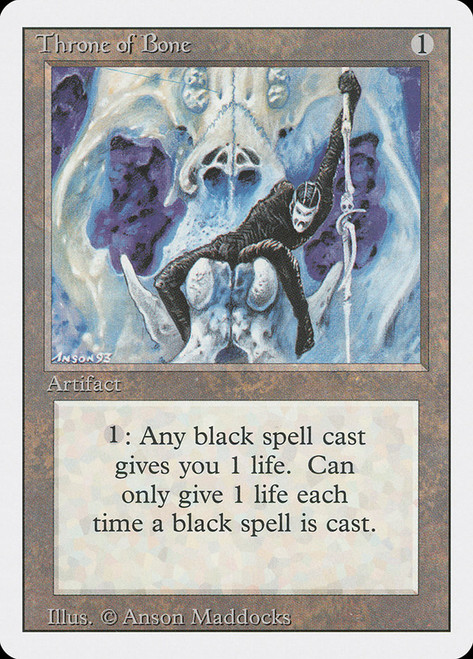 Throne of Bone\n3rd Edition/Revised\nSingle\nMagic The Gathering