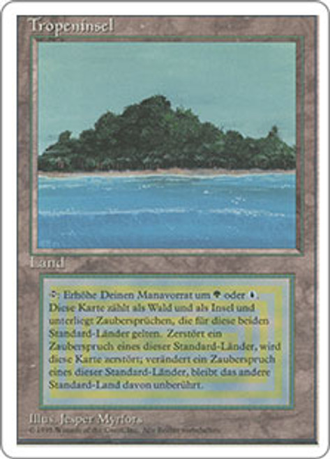 Mtg Tropical Island/Tropeninsel ドイツ語 黒枠マジック：ザ 