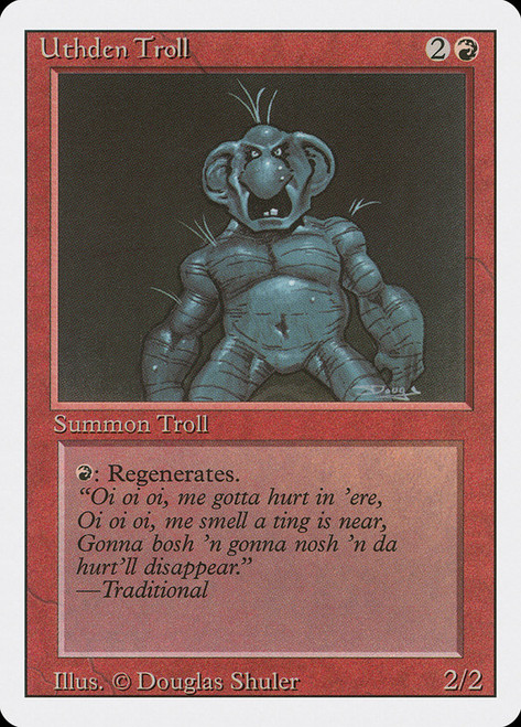 Uthden Troll\n3rd Edition/Revised\nSingle\nMagic The Gathering