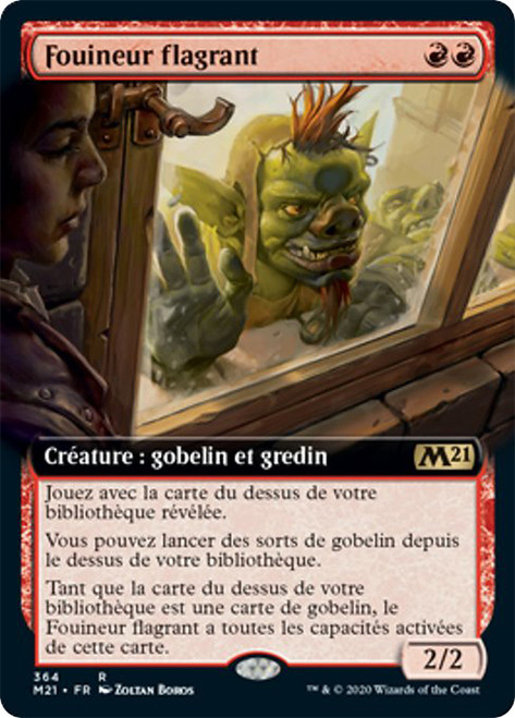 Conspicuous Snoop (Extended Art)\nCore Set 2021 - Variants - French\nSingle\nMagic The Gathering