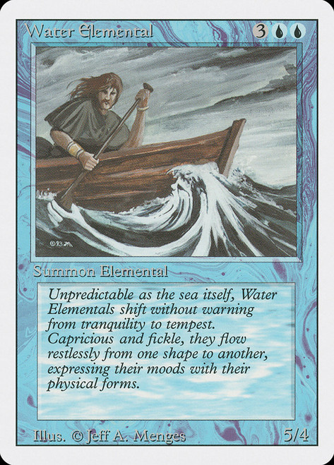 Water Elemental\n3rd Edition/Revised\nSingle\nMagic The Gathering