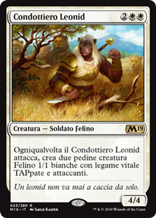 Leonin Warleader
Core Set 2019 - Italian
Single
Magic The Gathering