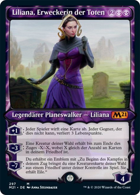 Liliana, Waker of the Dead (Showcase)\nCore Set 2021 - Variants - German\nSingle\nMagic The Gathering