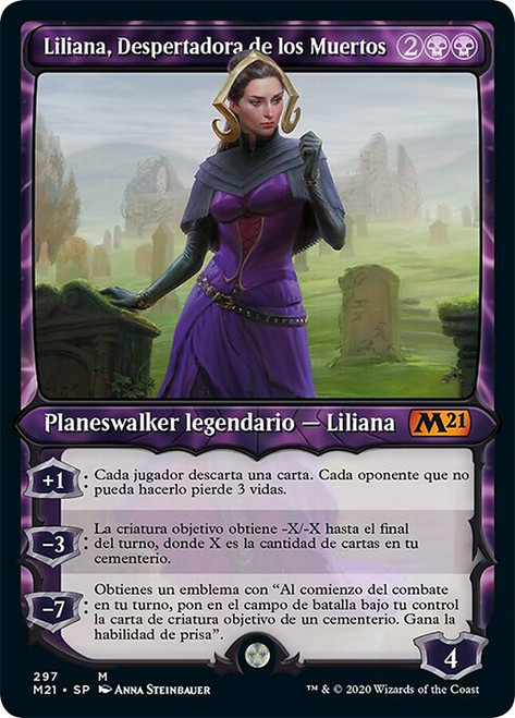 Liliana, Waker of the Dead (Showcase)\nCore Set 2021 - Variants - Spanish\nSingle\nMagic The Gathering