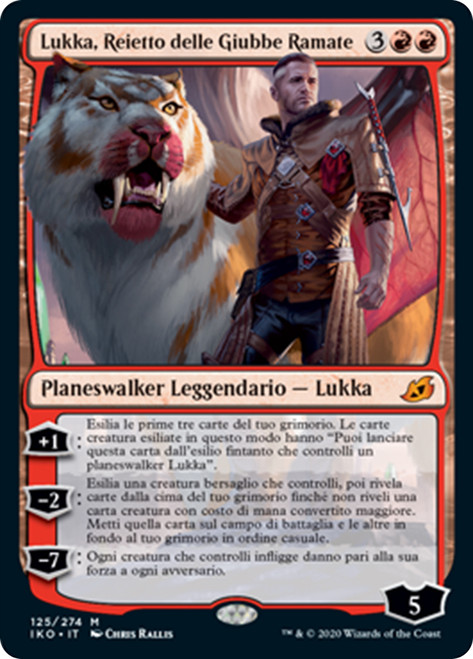 Lukka, Coppercoat Outcast
Ikoria: Lair of Behemoths - Italian
Single
Magic The Gathering