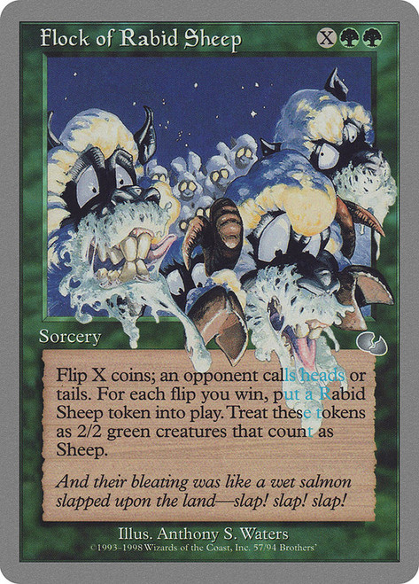 Flock of Rabid Sheep\nUnglued\nSingle\nMagic The Gathering