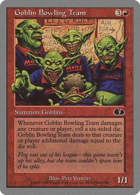 Goblin Bowling Team\nUnglued\nSingle\nMagic The Gathering