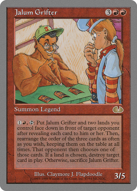 Jalum Grifter\nUnglued\nSingle\nMagic The Gathering