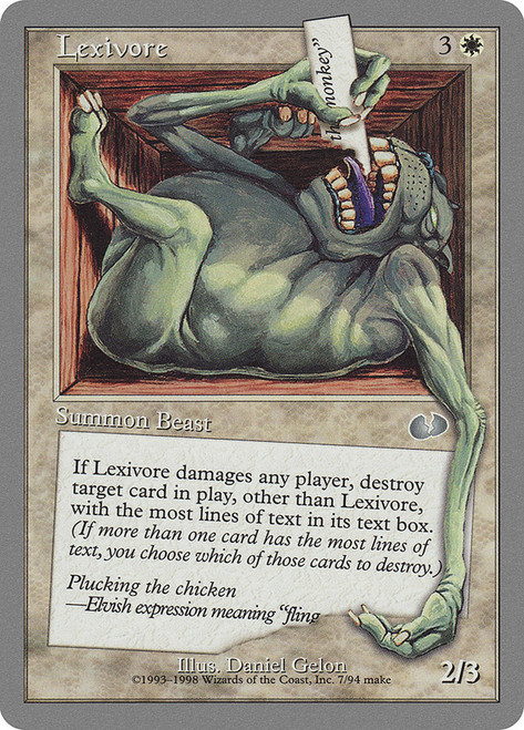 Lexivore\nUnglued\nSingle\nMagic The Gathering