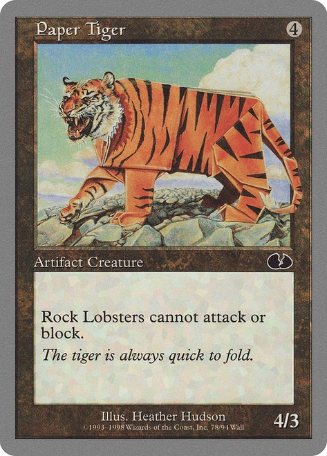 Paper Tiger\nUnglued\nSingle\nMagic The Gathering