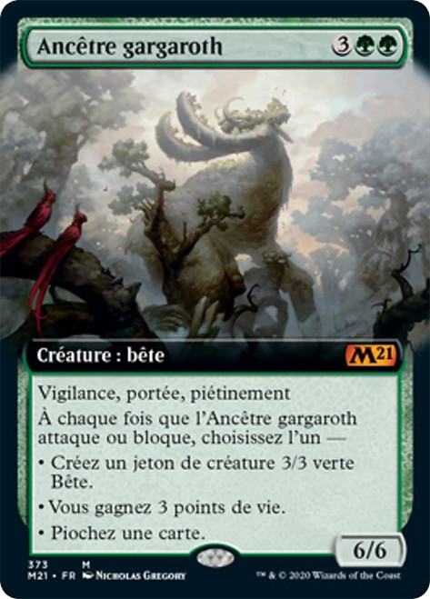 Elder Gargaroth (Extended Art)\nCore Set 2021 - Variants - French\nSingle\nMagic The Gathering