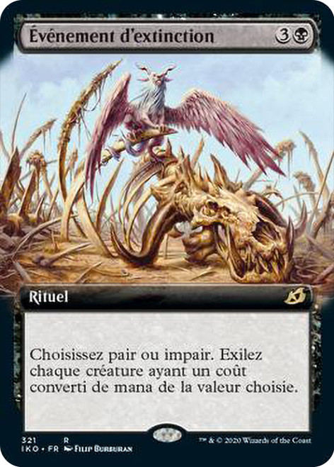 Extinction Event (Extended Art)\nIkoria: Lair of Behemoths - Variants - French\nSingle\nMagic The Gathering