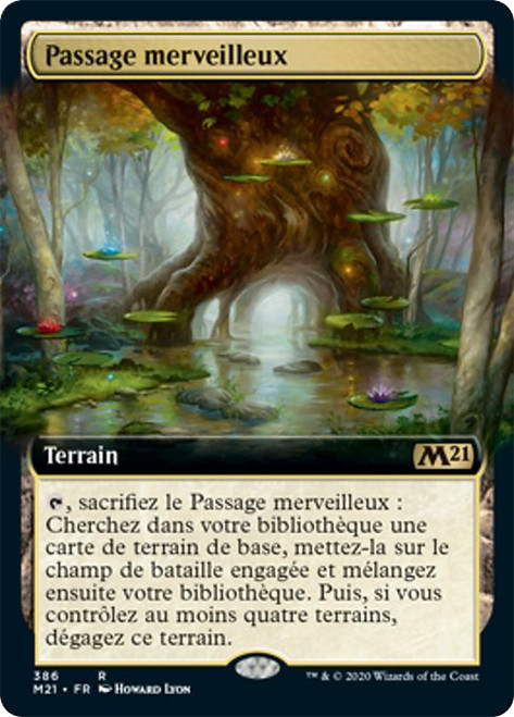 Fabled Passage (Extended Art)\nCore Set 2021 - Variants - French\nSingle\nMagic The Gathering