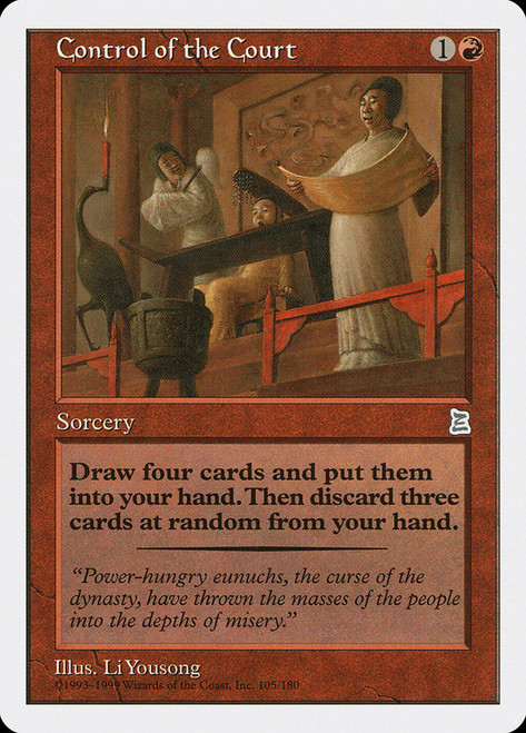 Control of the Court\nPortal: Three Kingdoms\nSingle\nMagic The Gathering