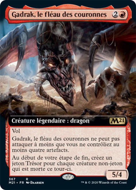 Gadrak, the Crown-Scourge (Extended Art)\nCore Set 2021 - Variants - French\nSingle\nMagic The Gathering