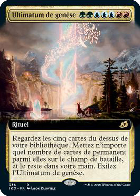 Genesis Ultimatum (Extended Art)\nIkoria: Lair of Behemoths - Variants - French\nSingle\nMagic The Gathering