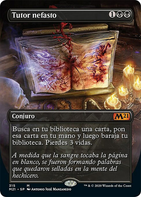 Grim Tutor (Borderless)\nCore Set 2021 - Variants - Spanish\nSingle\nMagic The Gathering