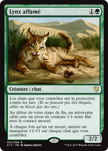 飢えたオオヤマネコ mtg プレイマット hungry lynx playmat Hungry Lynx | Commander 2017 - Portuguese | Star City Games