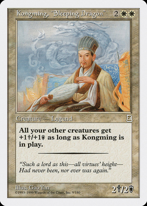 Kongming, "Sleeping Dragon"\nPortal: Three Kingdoms\nSingle\nMagic The Gathering