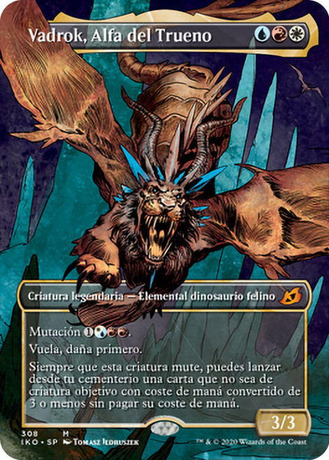 Vadrok, Apex of Thunder (Showcase)\nIkoria: Lair of Behemoths - Variants - Spanish\nSingle\nMagic The Gathering
