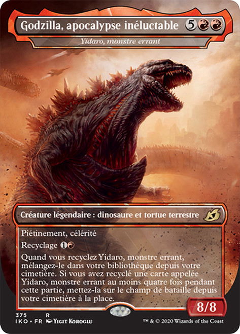 Yidaro, Wandering Monster (Godzilla, Doom Inevitable) (Borderless) (Godzilla Series)\nIkoria: Lair of Behemoths - Variants - French\nSingle\nMagic The Gathering