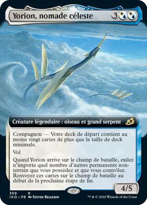 Yorion, Sky Nomad (Extended Art)\nIkoria: Lair of Behemoths - Variants - French\nSingle\nMagic The Gathering