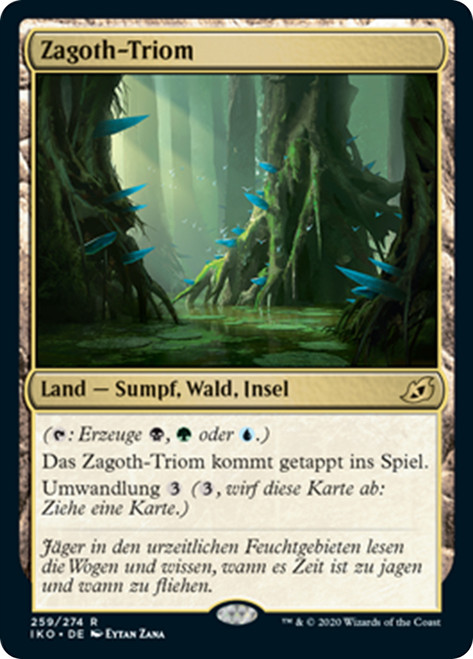 Zagoth Triome
Ikoria: Lair of Behemoths - German
Single
Magic The Gathering