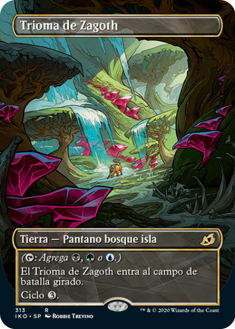 Zagoth Triome (Showcase)\nIkoria: Lair of Behemoths - Variants - Spanish\nSingle\nMagic The Gathering