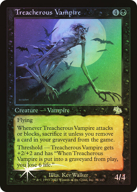 Treacherous Vampire\nJudgment\nSingle\nMagic The Gathering