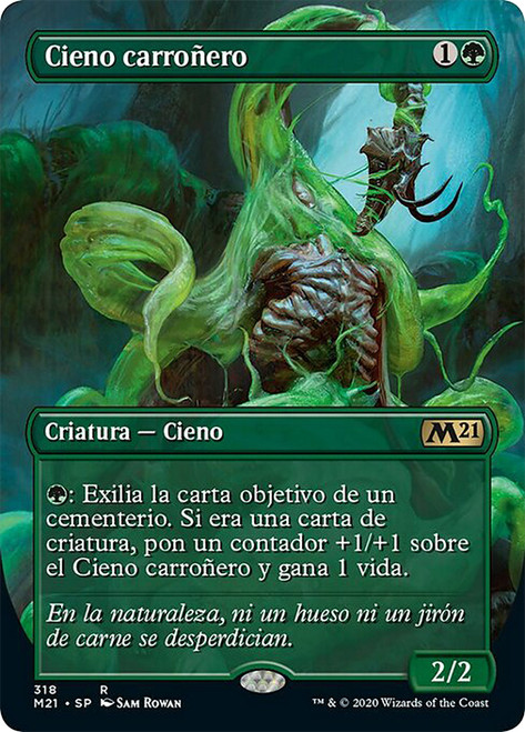 Scavenging Ooze (Borderless)\nCore Set 2021 - Variants - Spanish\nSingle\nMagic The Gathering