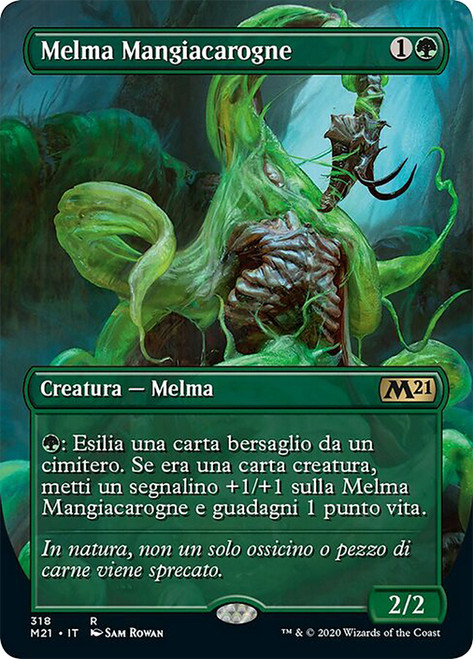 Scavenging Ooze (Borderless)\nCore Set 2021 - Variants - Italian\nSingle\nMagic The Gathering