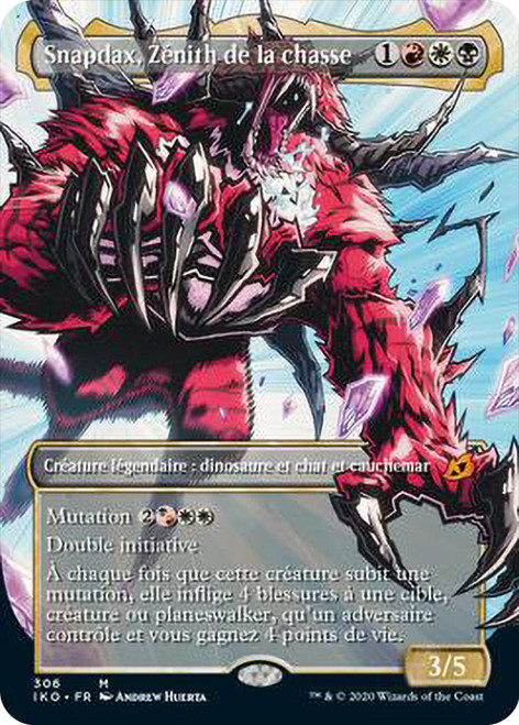 Snapdax, Apex of the Hunt (Showcase)\nIkoria: Lair of Behemoths - Variants - French\nSingle\nMagic The Gathering