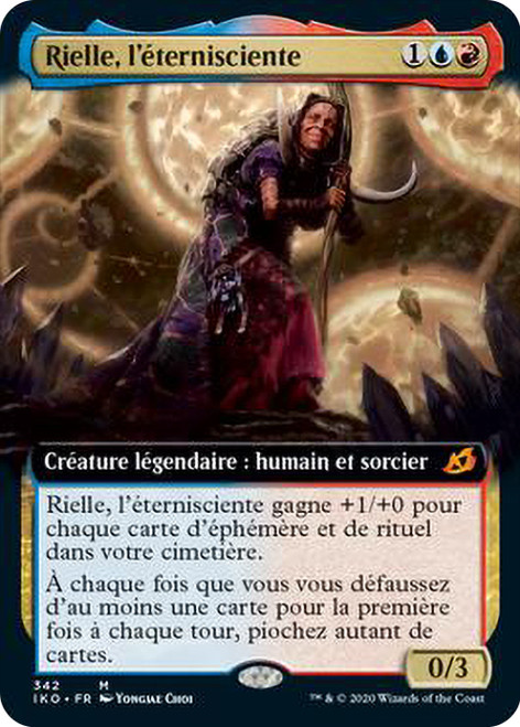 Rielle, the Everwise (Extended Art)\nIkoria: Lair of Behemoths - Variants - French\nSingle\nMagic The Gathering