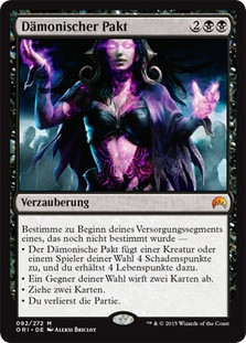 Demonic Pact
Magic Origins - German
Single
Magic The Gathering