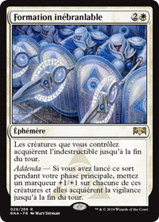 Unbreakable Formation
Ravnica Allegiance - French
Single
Magic The Gathering