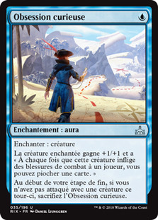 Curious Obsession
Rivals of Ixalan - French
Single
Magic The Gathering