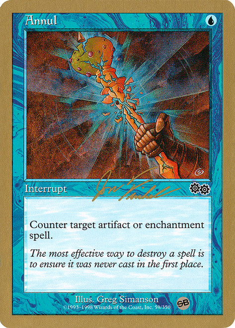 Annul (2000 Jon Finkel) (Sideboard) (Not Tournament Legal)\nWorld Championship\nSingle\nMagic The Gathering