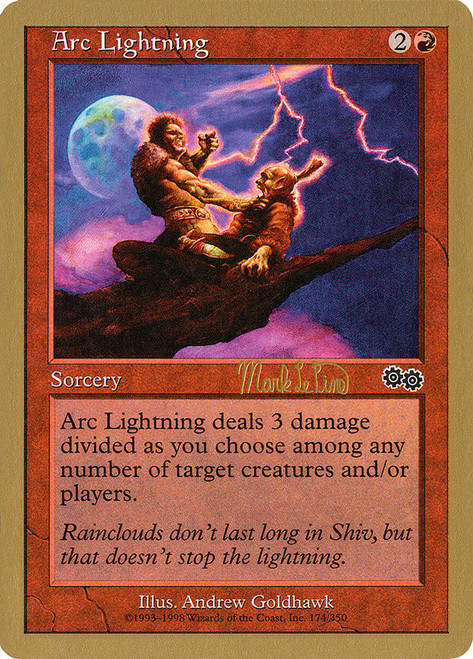 Arc Lightning (1999 Mark Le Pine)
World Championships
Single
Magic: The Gathering