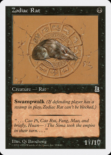 Zodiac Rat\nPortal: Three Kingdoms\nSingle\nMagic The Gathering