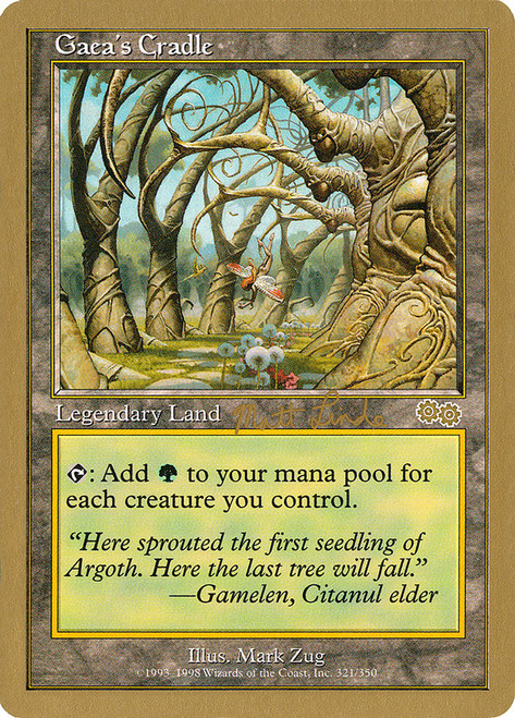 Gaea's Cradle (1999 Matt Linde) (Not Tournament Legal)\nWorld Championship\nSingle\nMagic The Gathering
