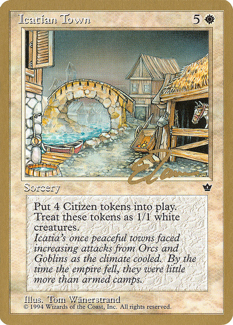Icatian Town (1996 Eric Tam) (Not Tournament Legal)\nWorld Championship\nSingle\nMagic The Gathering