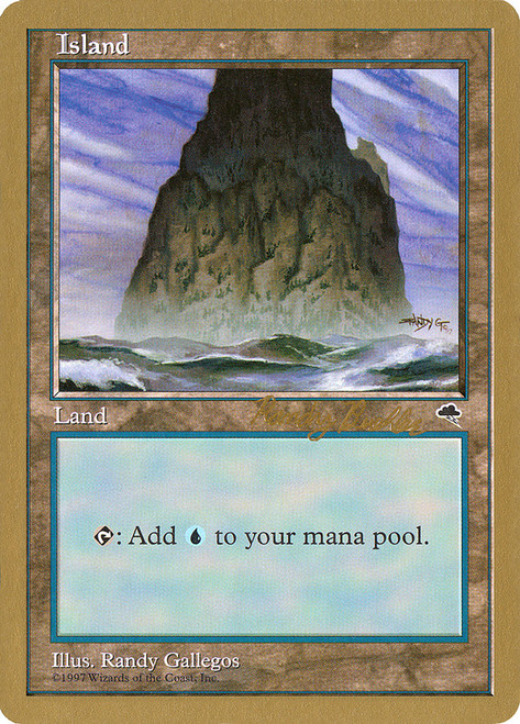 Island (1998 Randy Buehler) (Tempest) (C) (Not Tournament Legal)\nWorld Championship\nSingle\nMagic The Gathering