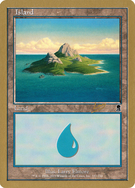 Island (2002 Raphael Levy) (Odyssey) (#337) (Not Tournament Legal)\nWorld Championship\nSingle\nMagic The Gathering