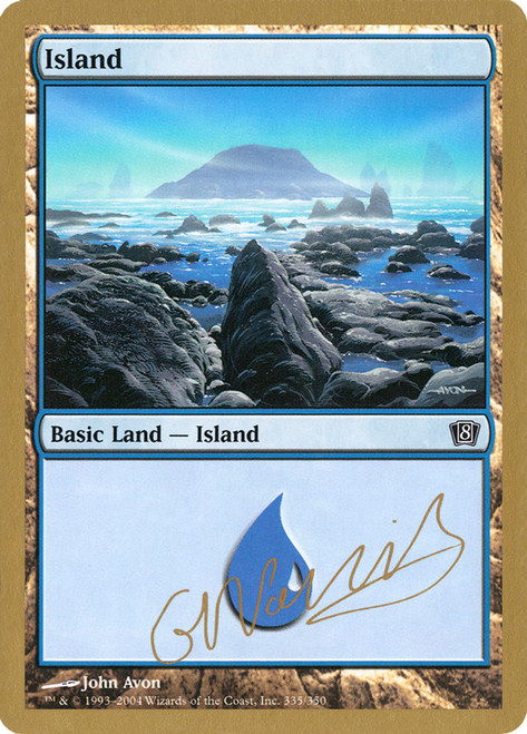 Island (2004 Gabriel Nassif) (8th Edition) (#335) (Not Tournament Legal)\nWorld Championship\nSingle\nMagic The Gathering