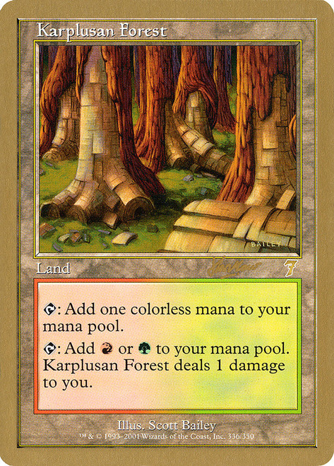 Karplusan Forest (2002 Sim Han How)
World Championships
Single
Magic: The Gathering