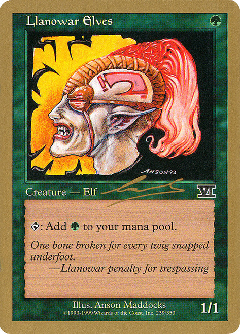 Llanowar Elves (2000 Nicolas Labarre)
World Championships
Single
Magic: The Gathering