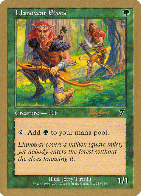 Llanowar Elves (2002 Sim Han How) (Not Tournament Legal)\nWorld Championship\nSingle\nMagic The Gathering