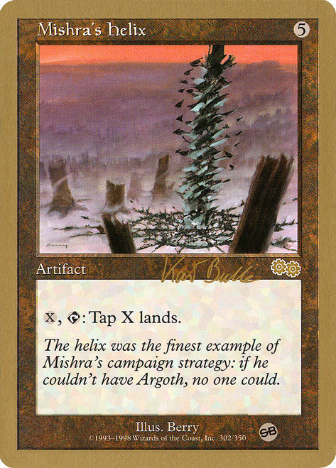 Mishra's Helix (1999 Kai Budde) (Sideboard) (Not Tournament Legal)\nWorld Championship\nSingle\nMagic The Gathering