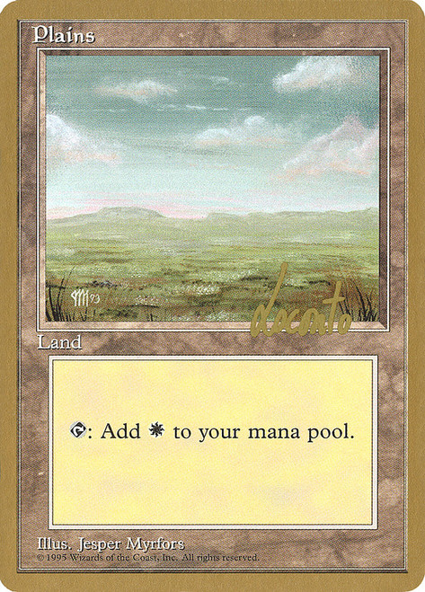 Plains (1996 Michael Loconto) (4th Edition) (C) (Not Tournament Legal)\nWorld Championship\nSingle\nMagic The Gathering