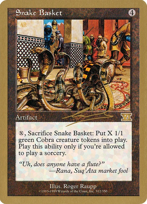 Snake Basket (2000 Nicolas Labarre) (Not Tournament Legal)\nWorld Championship\nSingle\nMagic The Gathering